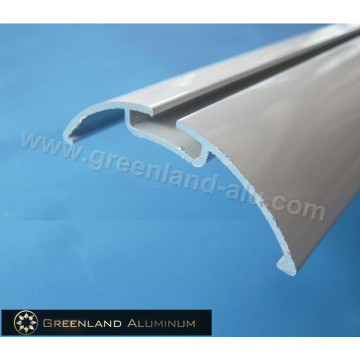 Trilha de cobertura para persiana de rolo de perfil de alumínio com revestimento em pó